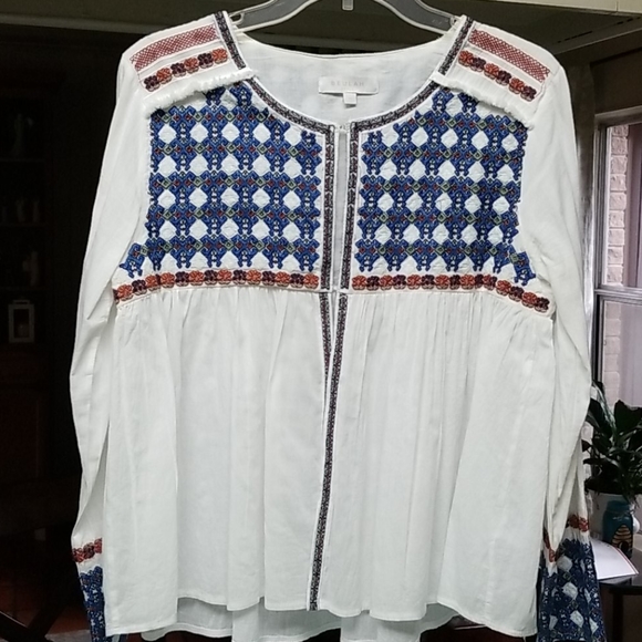 Beulah Tops - Beulah embroidered blouse